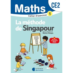 Mathématiques CE2 (2025) - Méthode de Singapour - Cahier d'exercices 1