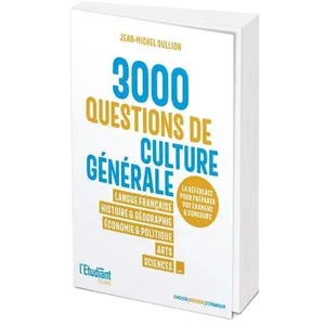 L'etudiant Pratique 3000 QCM de culture générale