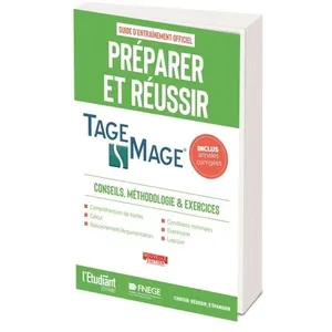 L'etudiant Pratique L'Officiel du TAGE MAGE pas cher