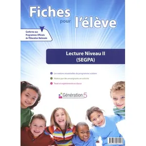 Generation 5 Eds Lecture Niveau 2 (Segpa) - Fiches Pour L'élève (1 Cd-Rom)