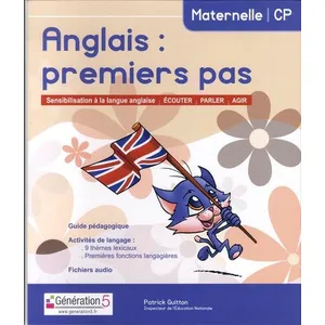 Comparateur de prix : Generation 5 Eds Anglais : premiers pas maternelle-CP (dossier pédagogique)