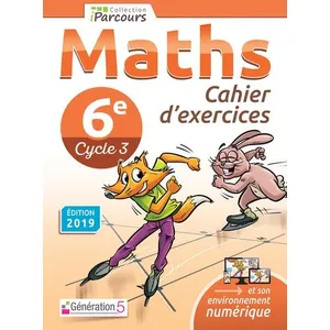 Generation 5 Eds Cahier d'exercices iParcours maths 6e (2019) pas cher