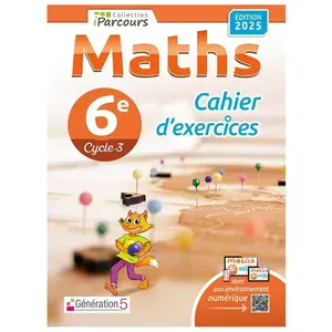 Comparateur de prix : Cahier D'exercices Iparcours Maths 6e (Édition 2025)