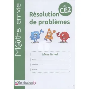Comparateur de prix : Generation 5 Eds Livret élève - Enseigner la résolution de problèmes au CE2 - Maths en-vie