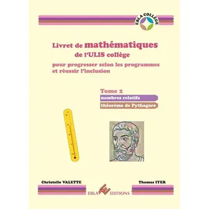 Comparateur de prix : Ebla Eds Livret de mathématiques de l'ULIS collège Tome 2