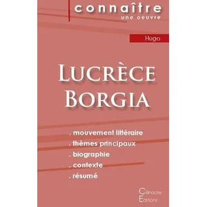 Comparateur de prix : Du Cenacle Editions Fiche de lecture Lucrèce Borgia (Analyse littéraire de référence et résumé complet)