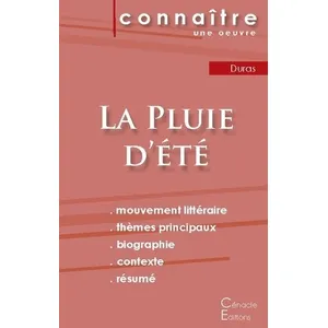 Comparateur de prix : Du Cenacle Editions La pluie d'été, de Marguerite Duras