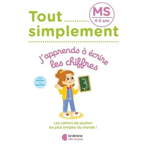 Comparateur de prix : Librairie Des Ecoles Tout simplement - MS - J'apprends à écrire les chiffres