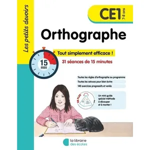 Librairie Des Ecoles Les petits devoirs - Orthographe CE1 pas cher