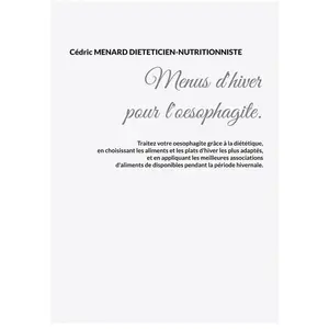 Books on Demand Menus d'hiver pour l'oesophagite. pas cher