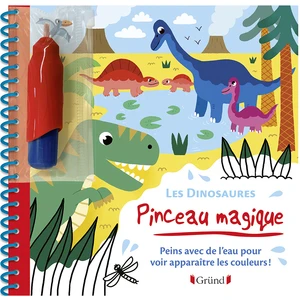 Comparateur de prix : Grund Pinceau magique - Les Dinosaures - Peins avec de l'eau pour voir apparaître les couleurs !