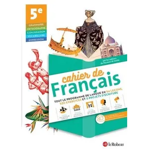 Le Robert Cahier de Français 5e pas cher