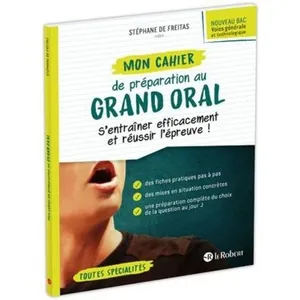Comparateur de prix : ISBN Mon cahier de préparation au grand oral
