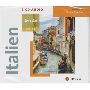 Le Robert Coffret 3 CD audio Italien Collège Strada facendo pas cher