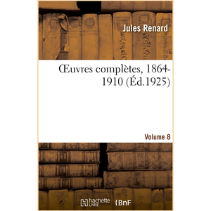OEuvres complètes, 1864-1910. Volume 8 pas cher