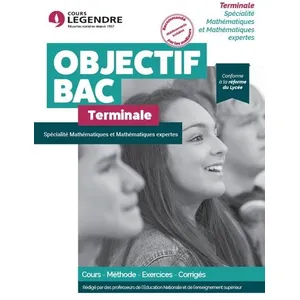 Comparateur de prix : Cours Legendre Eds Spécialité mathématiques et mathématiques expertes Terminale
