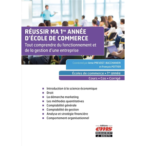 Comparateur de prix : Ems Management Et Societes Réussir ma 1re année d'Ecole de commerce
