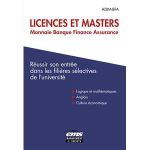 Ems Management Et Societes Licences et Masters Monnaie Banque Finance Assurance pas cher