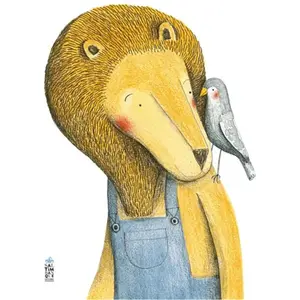 SALTIMBANQUE Le lion et l'oiseau pas cher
