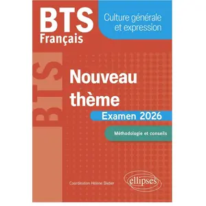 Comparateur de prix : Ellipses Bts Français Nouveau Thème - Culture Générale Et Expression