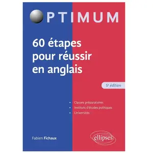 Comparateur de prix : Ellipses 60 étapes pour réussir en anglais (5e édition) Fabien Fichaux