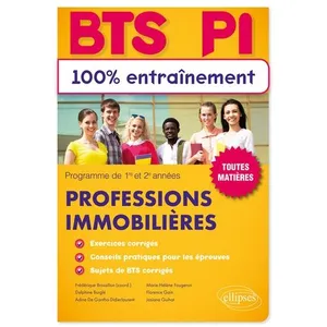 Comparateur de prix : Ellipses BTS professions immobilières - programmes de 1re et 2e années