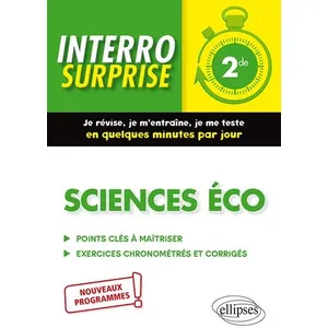 Ellipses Sciences économiques et sociales - Seconde - nouveaux programmes pas cher