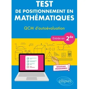 Comparateur de prix : Ellipses Test de positionnement en Mathématiques - QCM d autoévaluatio...