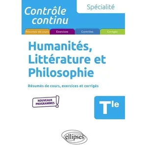 Ellipses Spécialité Humanités, Littérature et Philosophie - Terminale ... pas cher