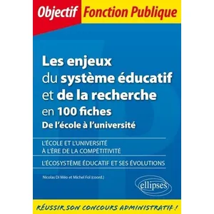Comparateur de prix : Ellipses Les enjeux du système éducatif et de la recherche en 100 fich...