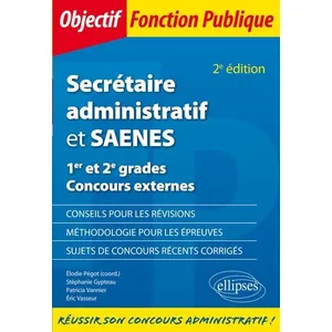 Ellipses Secrétaire administratif et SAENES: 1er et 2e grades Concours externes