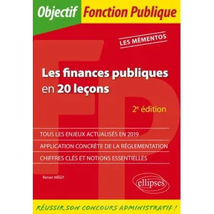 Ellipses Les finances publiques en 20 leçons - les mémentos (2e édition) pas cher