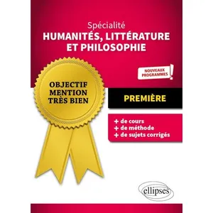 Ellipses Spécialité Humanités, Littérature et Philosophie - Première - Nouveaux programmes pas cher