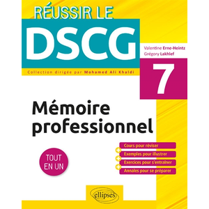 Ellipses UE7 - Mémoire professionnel pas cher
