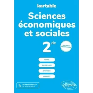 Ellipses Sciences économiques et sociales - Seconde - Nouveaux programmes pas cher