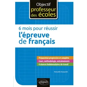 Comparateur de prix : Ellipses 6 mois pour réussir l'épreuve de français
