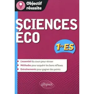 Ellipses Sciences économiques et sociales - Première ES pas cher