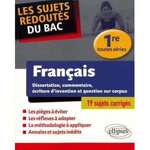 Comparateur de prix : Ellipses Les Sujets Redoutés du Bac Français 1res Toutes Séries