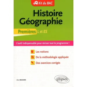 Ellipses Histoire-Géographie - Premières L et ES pas cher