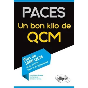 Ellipses PACES - Un bon kilo de QCM (plus de 1000 QCM pour réviser tou... pas cher