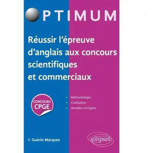 Comparateur de prix : Ellipses Réussir l'épreuve d'anglais aux concours scientifiques et commerciaux