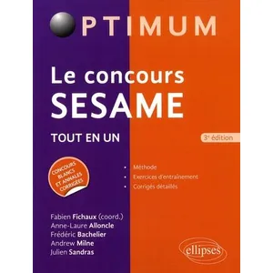 Ellipses Le concours SESAME - 3e édition pas cher