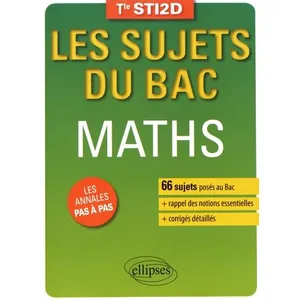Comparateur de prix : Ellipses Les sujets du bac - maths - terminale STI2D