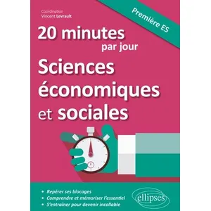 Comparateur de prix : Ellipses 20 minutes par jour de Sciences économiques et sociales - Première ES