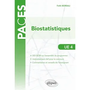 Ellipses PACES : biostatistiques - UE4 (édition 2018) pas cher