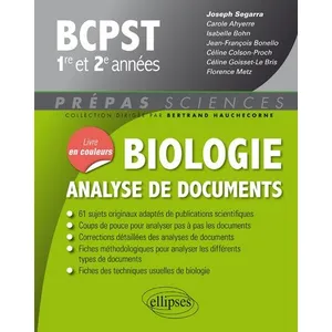 Comparateur de prix : Ellipses Biologie - Analyse de documents - BCPST 1re et 2e années
