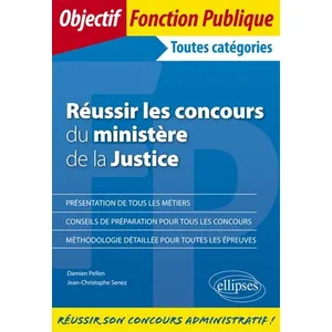 Comparateur de prix : Ellipses Réussir les concours du ministère de la Justice - catégorie A et B