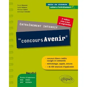 Ellipses Entraînement Intensif Au Concours Avenir pas cher