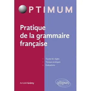 Ellipses Pratique de la grammaire française pas cher