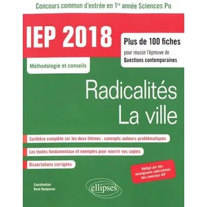 Comparateur de prix : Ellipses Concours commun IEP 2018. plus de 100 fiches pour réussir l'é...
